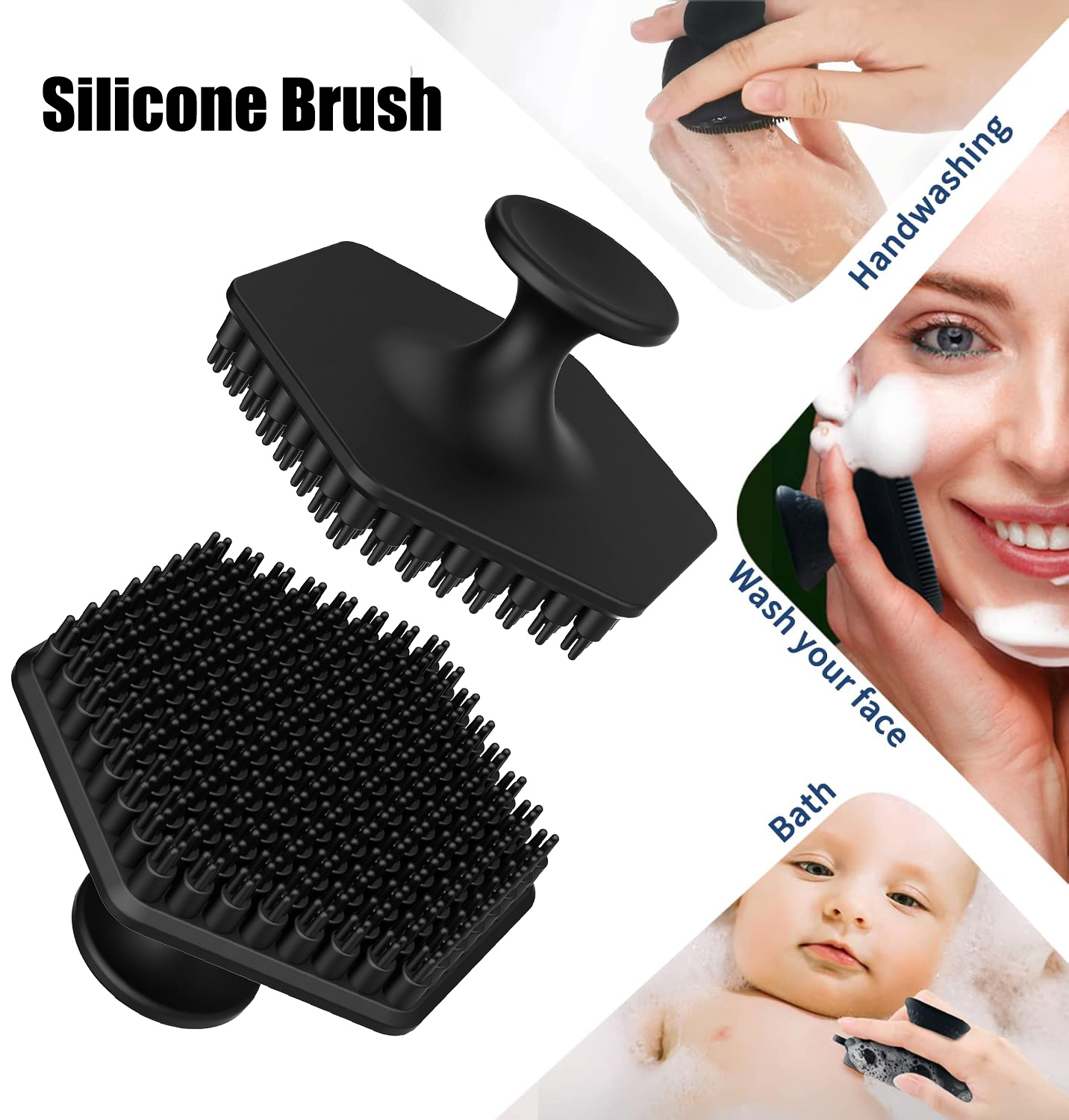 Exfoliating Scrub Mens - Silikonowa szczoteczka do mycia twarzy dla