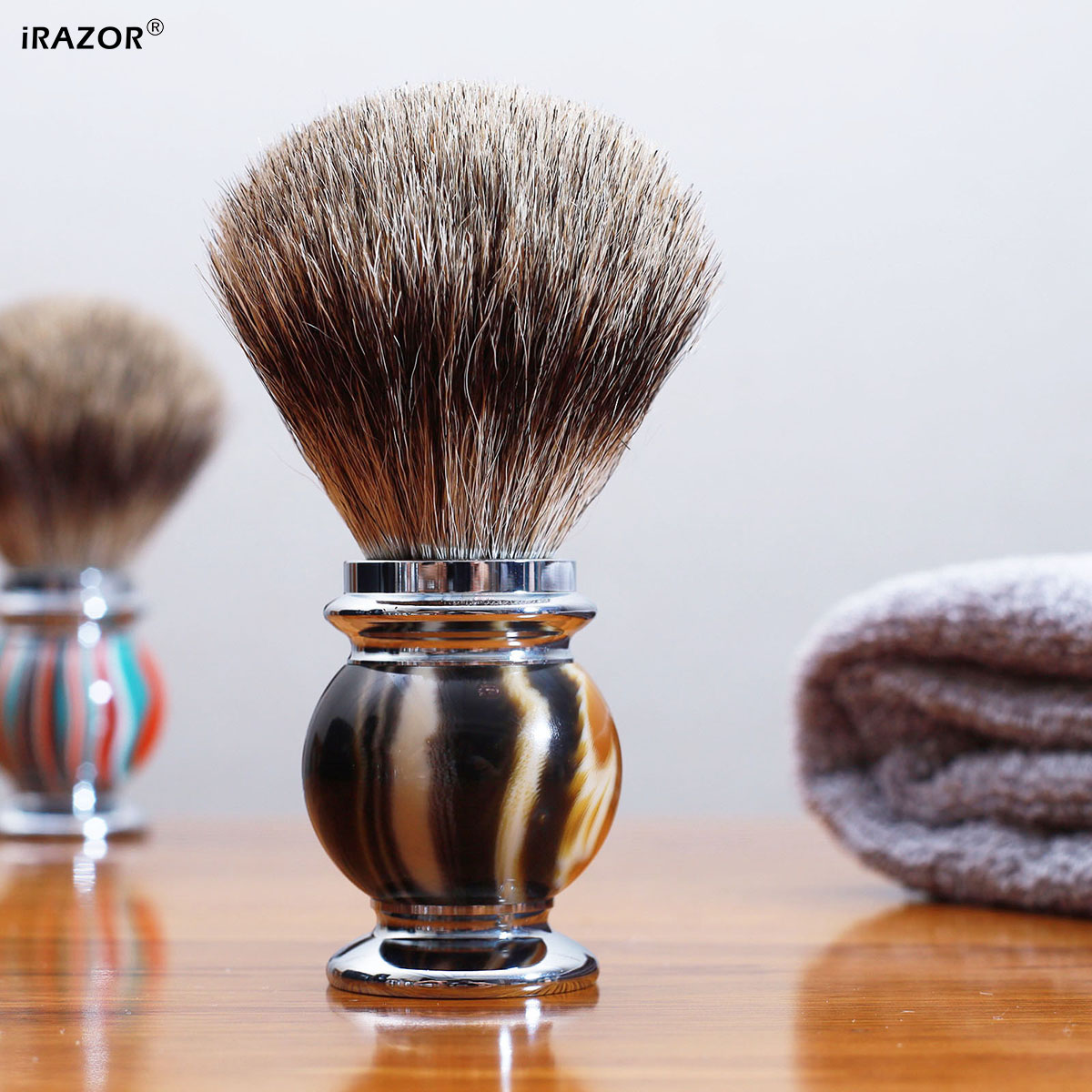 Men'S Grooming Organizer - iRAZOR Silvertip Pędzel do golenia dla