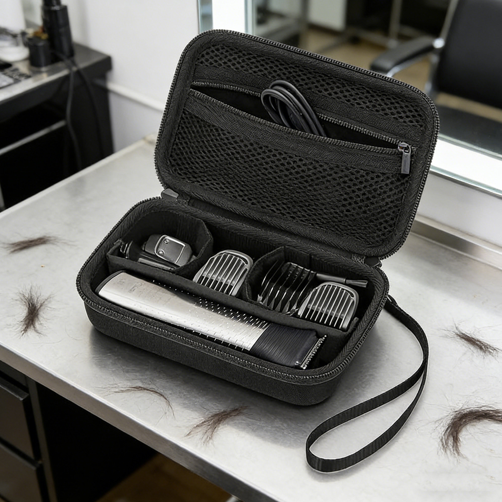 Men'S Grooming Organizer - Twardy futerał podróżny na maszynkę do