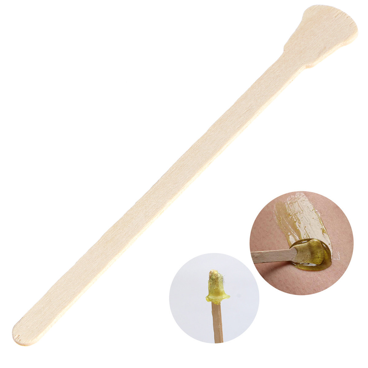 200 szt. Drewnianych szpatułek – Hair Wax Stick recenzja i cena