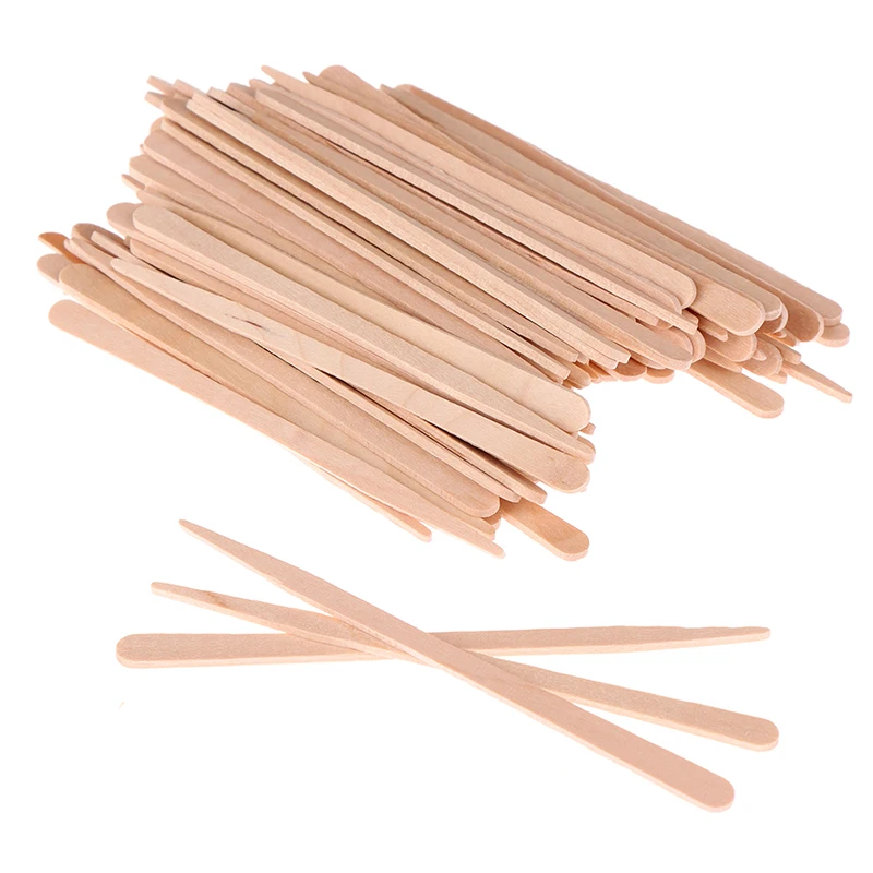 50/100 szt. Drewniane patyczki – Hair Wax Stick recenzja i cena