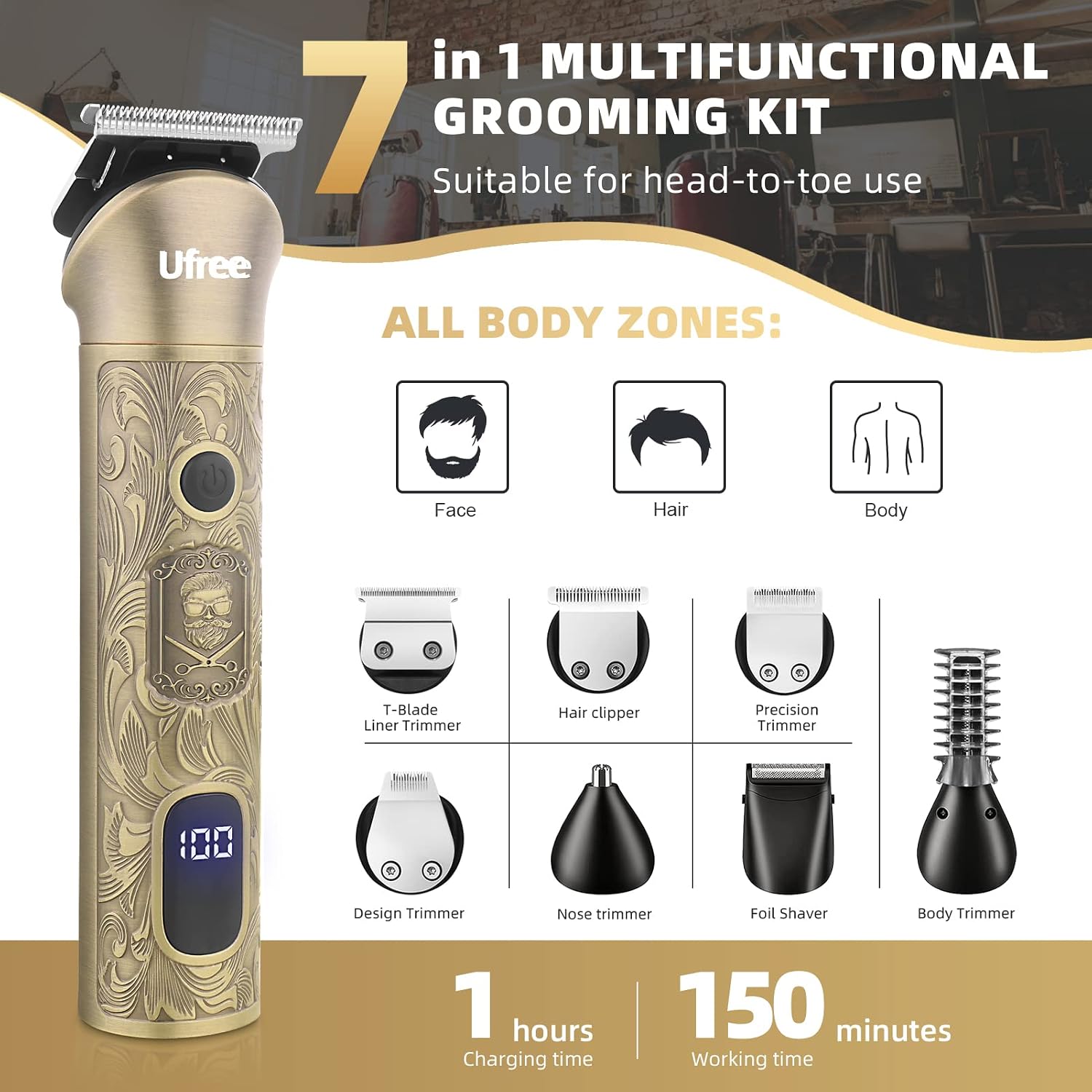 Trymer do brody 7 w 1, elektry – Men'S Grooming Images recenzja i cena