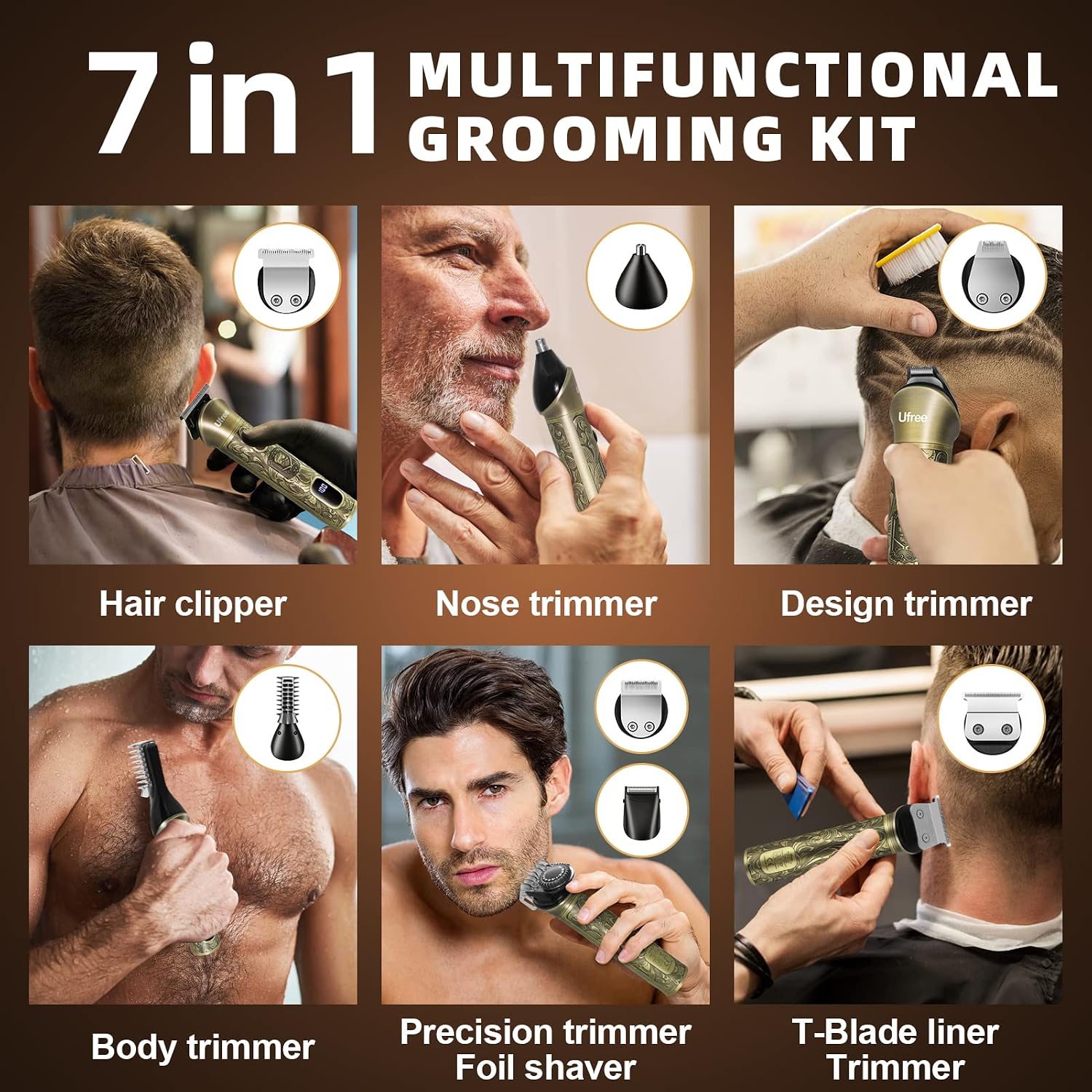 Trymer do brody 7 w 1, elektry – Men'S Grooming Images recenzja i cena