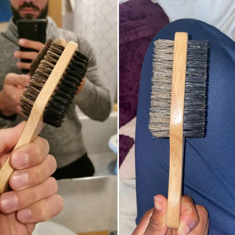 Szczotka do brody z naturalnym – Men'S Grooming Organizer recenzja i cena